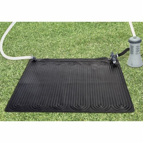Solvarmemåtte pool 120x120 cm PVC sort, til pumper under 5678 l/t