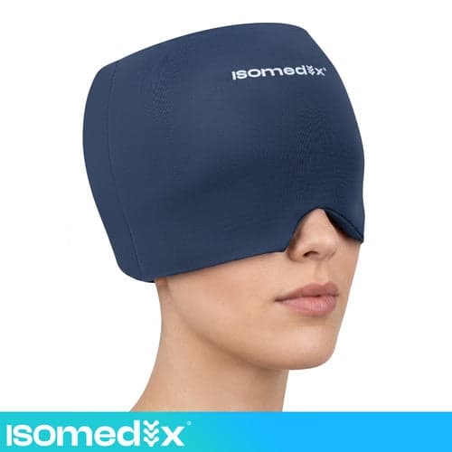 Gel-hætte hydrogel kølende/varmende kompres 23x17 cm grå