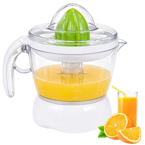 Elektrisk citruspress 0,7 L 25 W vit plast