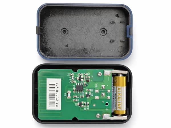 Trådlös dörrklocka 300 m 38 melodier LED grå batteridriven
