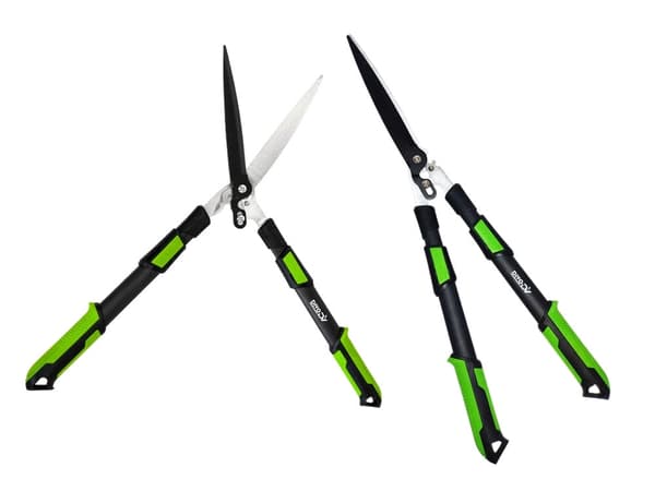 Teleskopisk hækkesaks 26 cm klinge 96 cm sort/grøn