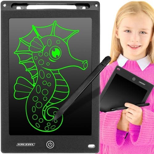 LCD-tegneplade 10 tommer med stylus og låsefunktion, sort