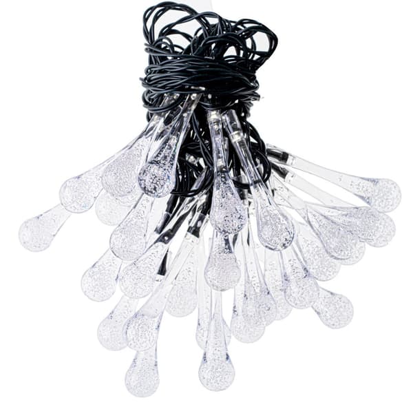 Solcelle lyskæde 6,5 m 30 LED varm hvid IP65 8 tilstande