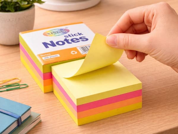 Sticky notes 76x76 mm 400 arkkia/lohko assoritoidut värit 1 kpl
