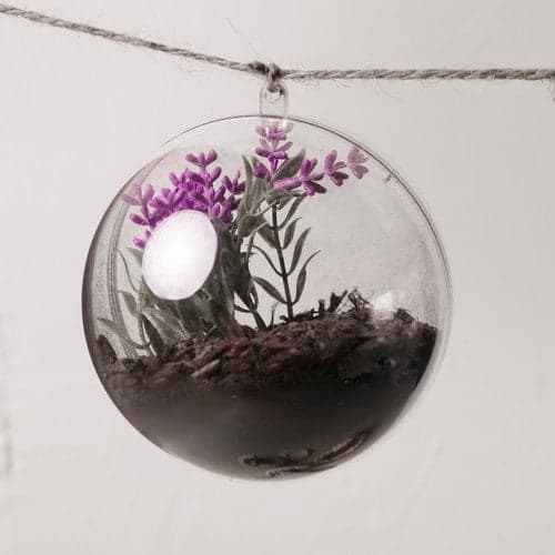 Transparenta delbara julkulor DIY 10 cm PS, 5-pack