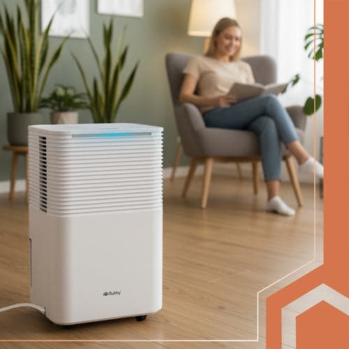 Affugter 12 l/døgn til 30 m² med WiFi, timer, 38 dB, 2 l tank