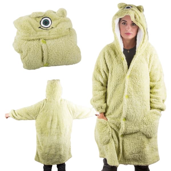 Hupparipeitto huppulla oversize one size puuvilla vihreä 90 cm
