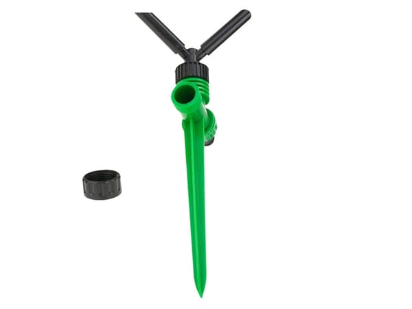 Pulserende sprinklerfordeler 360° 3-arm 26x10,5 cm grøn/sort