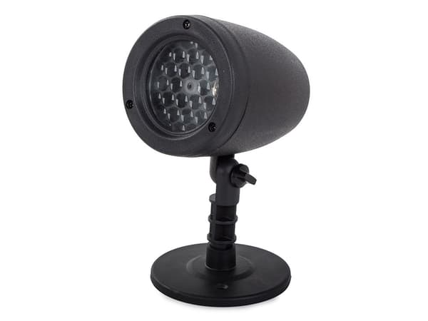 LED juleprojektor stjernemønster udendørs/indendørs 4 W sort med tripod