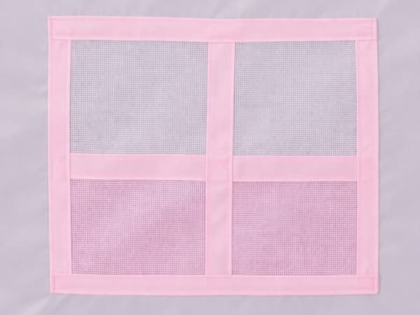 Børnetelt slot rosa polyester 130x98x125 cm med bærepose