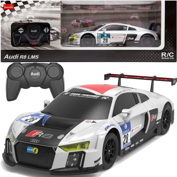 Radiostyret bil Audi R8 LMS 35 cm med åbningsbare døre