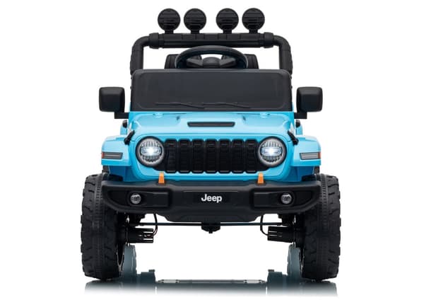 Batteridriven leksaksbil Jeep Rubicon 24V ride-on ljusblå