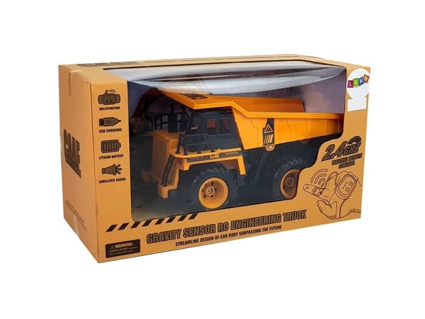 Radiostyret dumper 27 cm med gestusstyring 2,4 GHz 6 kanaler 5+