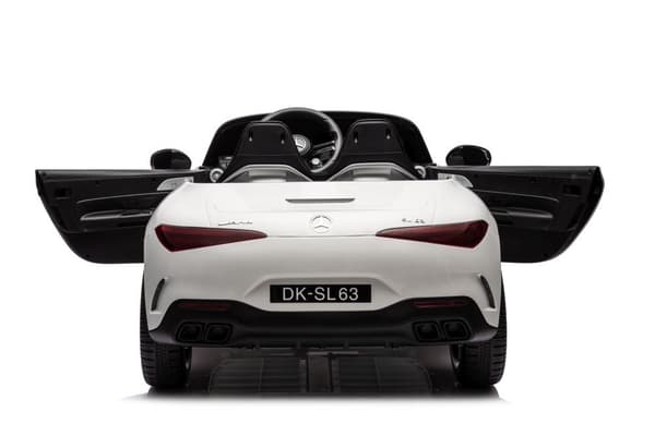 Akkuauto lapsille Mercedes AMG SL63 valkoinen