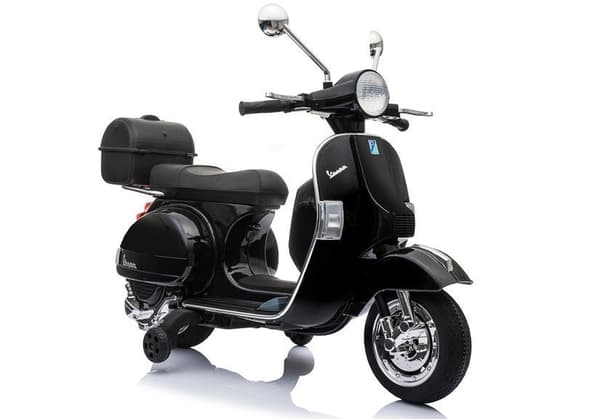 Elmotorcykel til børn 12V 2x45W 3-4 km/h sort med MP3/USB