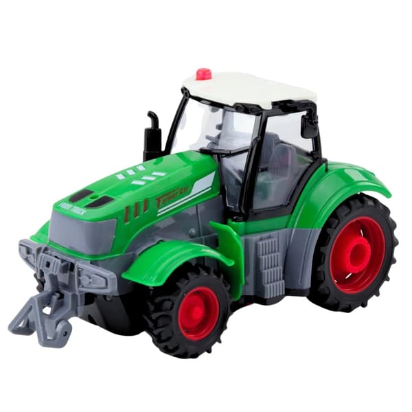 Fjernstyret traktor 1:24 med lys, 500 mAh batteri og USB-ladning