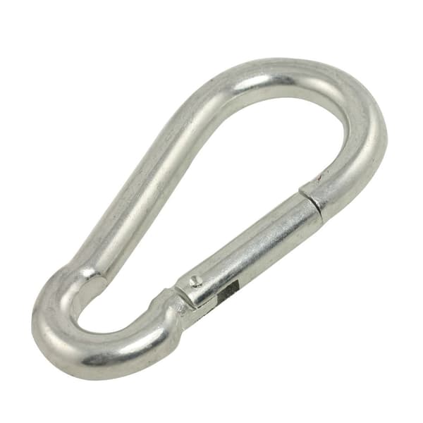 Karbinhake i metall 200 kg för hängmatta/remmar 8 cm silver Silver