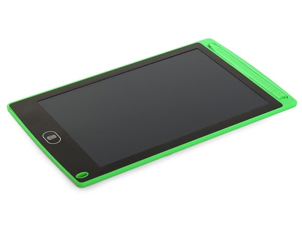Tegneplade 8,5 tommer LCD med stylus og sletteknap grøn