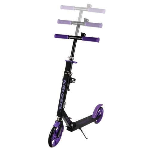 Foldbart løbehjul til børn 200 mm hjul justerbart styr 87–98 cm lilla