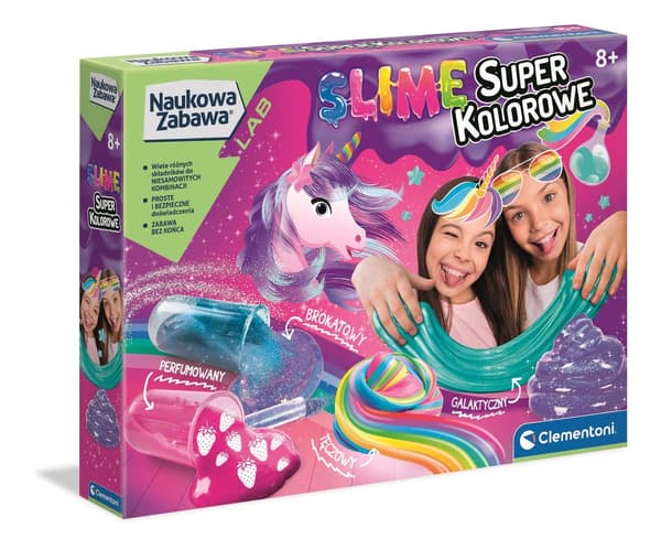 Slime-laboratorium eksperiment­sæt 8+ med glitter, farvestoffer og dufte