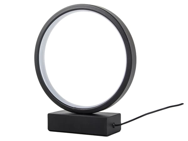 Bordlampe LED dæmpbar touch USB sort 23,5 cm