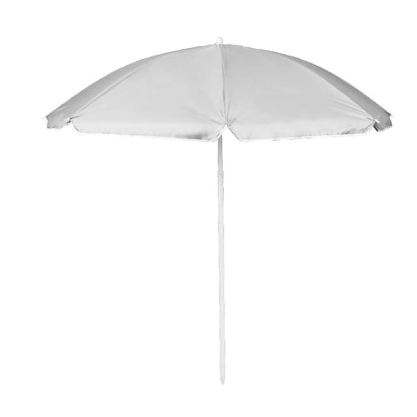 Haveparasol 150 cm UPF 50+ sølvbelagt inderside sammenklappelig Grey