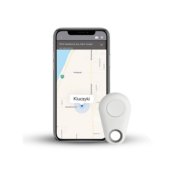 Bluetooth nyckelfinnare/nyckelring 25 m för iOS/Android, batteri ingår