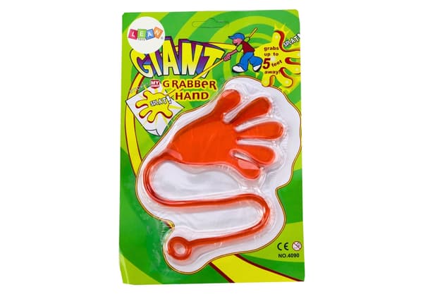 Klistret hånd-legetøj elastisk slime orange, CE/EN71, fra 3 år