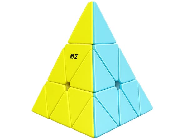 Pyraminx-pyramidikuutio 3D-logiikkapulma pyörivä muovi 9,5 cm