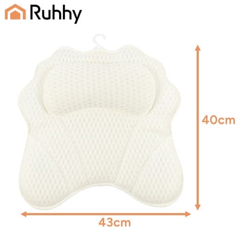 Ergonominen kylpytyyny 43x40 cm, 6 imukuppia, 3D-mesh