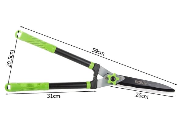Aidansakset 59 cm, 26 cm karkaistu terä, musta/vihreä