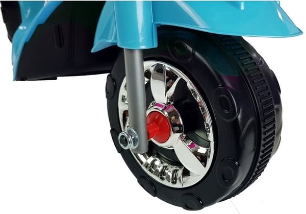 Batteridriven leksaksmotorcykel för barn 3+ år blå CE-certifierad