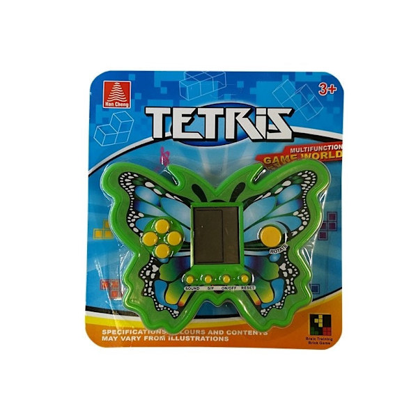 Handhållen spelkonsol med Tetris