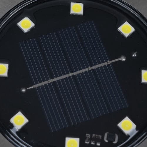 Solcellsgårdljus 12-pack 8 LED kallvit IP65 med skymningssensor