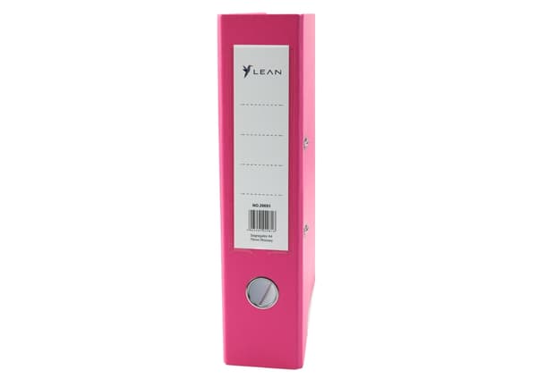 A4-mappe med spakmekanisme 75 mm ryg 500 ark rosa
