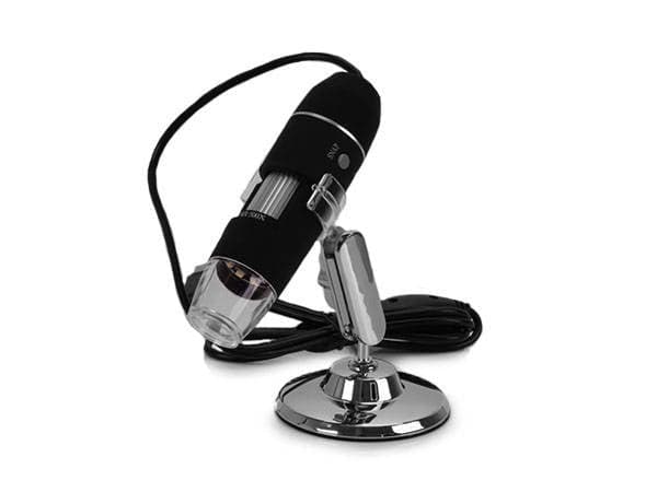 Digitalt USB-mikroskop 1000x med LED-belysning og stativ