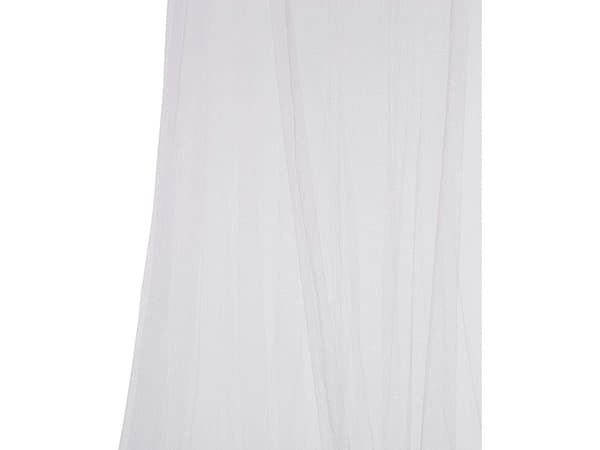 Myggnät över säng polyester mesh vit ring 60 cm höjd 220 cm