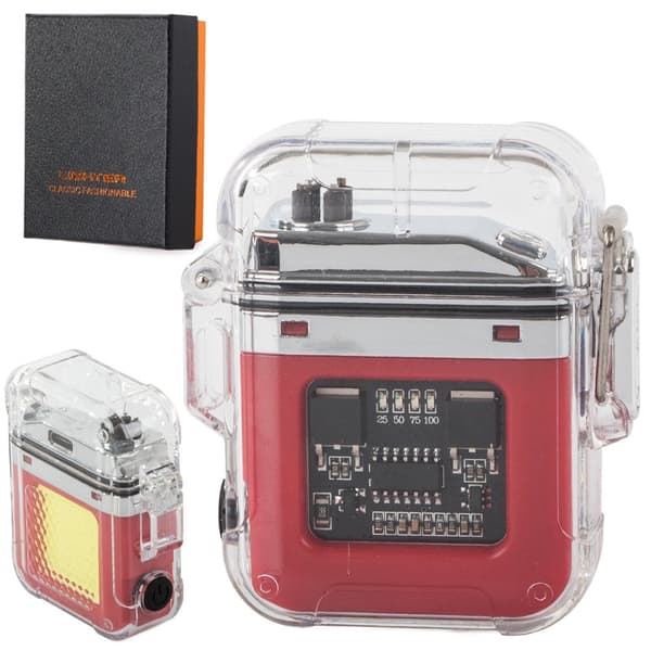 Plasmalighter USB-opladning med COB LED-lommelygte 3 tilstande