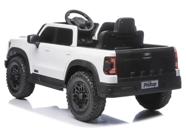 Batteridrevet elbil 4x4 til børn, hvid