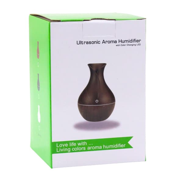 Ultralyds-luftfugter 130 ml USB med aromadiffuser og RGB-lys