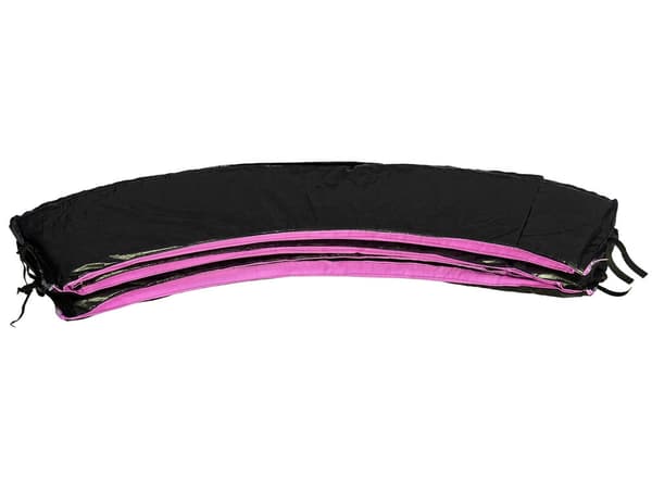 Fjederbeskyttelse til trampolin 10ft 3,05 m 12 mm PVC/PE sort/rosa