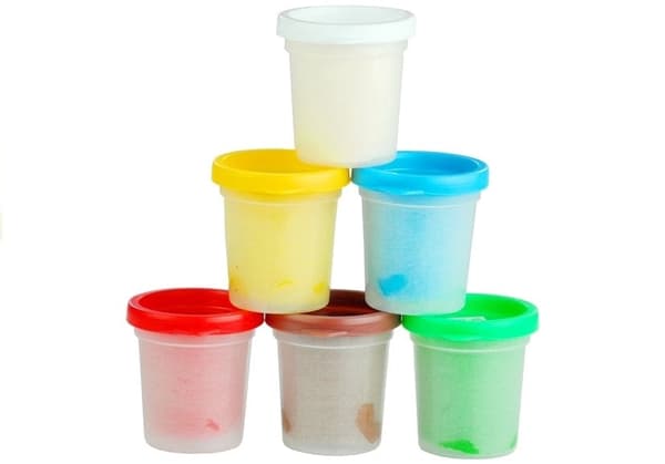 Leklera set 6 färger med tårttillbehör och spritsar, 3+ år