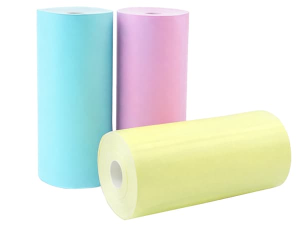 Termopapirruller 55 mm 3-pak farvemix til termoprinter/mini printer