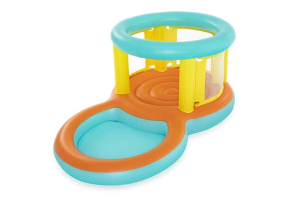 Oppustelig trampolin til børn 3-6 år 239x149x102 cm max 27 kg