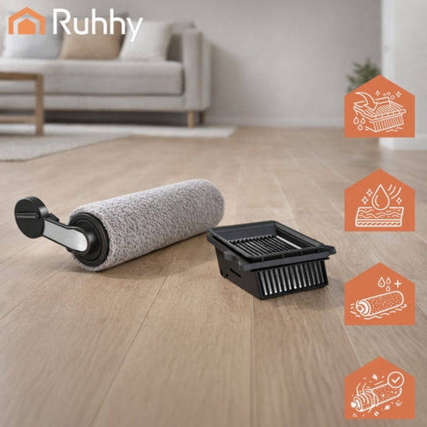 Udskiftningskit roller + HEPA H9-filter vaskbart til Ruhhy 24860