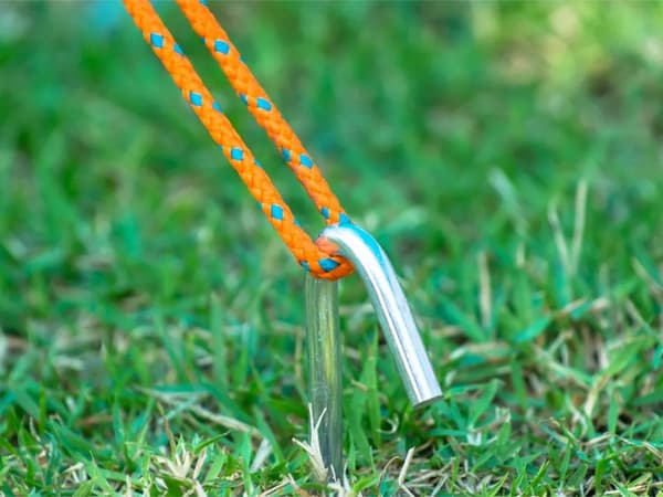 Telttakiilat terästä 31 cm 10-pack hopea