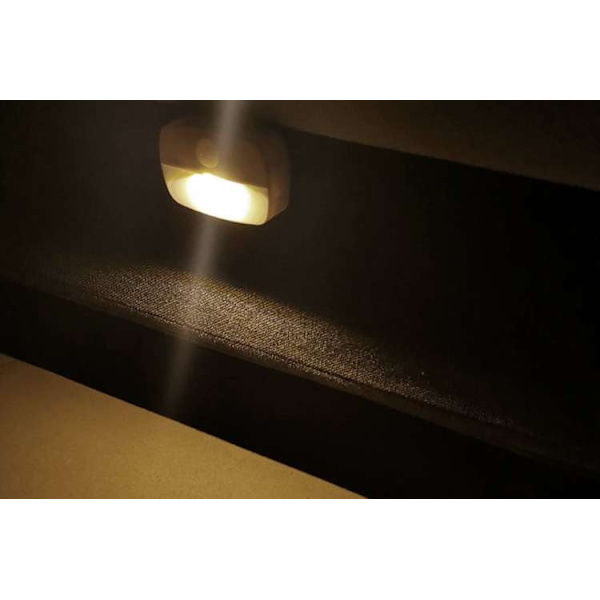 Trådlös LED-lampa med rörelsesensor vit, 3xAAA (ingår ej)