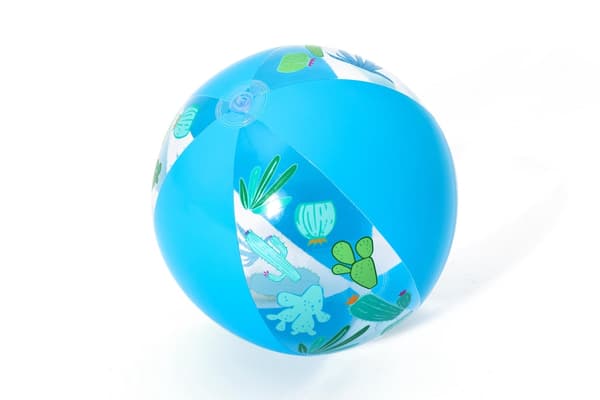 Uppblåsbar strandboll 51 cm i PVC, blå, från 2 år