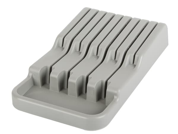 Knivindsats til skuffe 9 rum plast grå 17,5x30x5,5 cm
