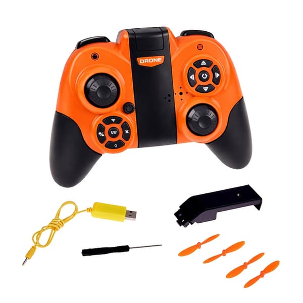 Fjärrstyrd quadcopter-drönare med LED, appstyrning, 22 cm